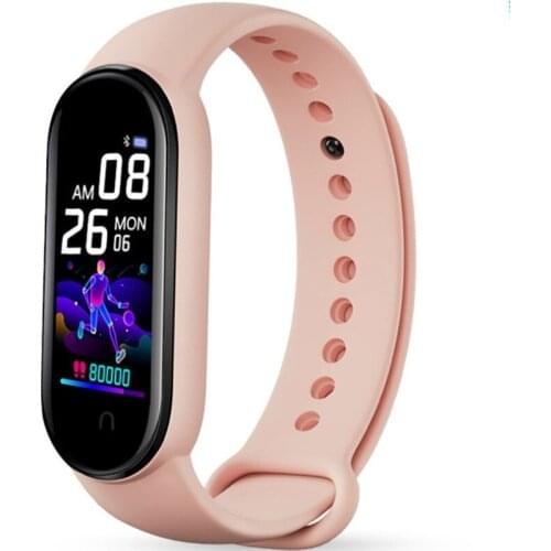 Fashion M5 Smart Bracelet Big Screen Heart Rate Blood Pressure Monitoring Sport Pedometer Bluetooth Fitness Tracker Wristband