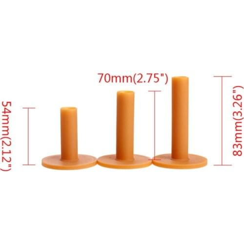 6Pcs Rubber Golf Tees Holder 54mm/70mm/83mm Training Practice Tee Range Driving Practice Mat Golves Ball Hole Holder Set