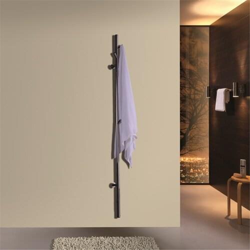 2019 New ARE single bar Wall Mounted stainless steel 304 Towel Rail Electric Heated Towel Dryer Towel Warmer HZ-935 with Flange
