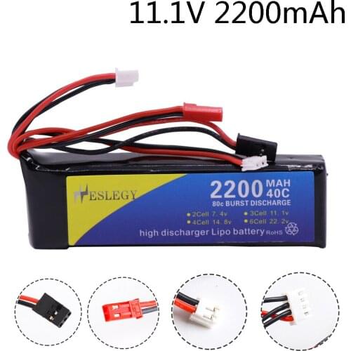 Rechargeable 11.1V 2200mAh LiPo Battery for Walkera DEVO 7 DEVO 10 DEVO12E F12E WFLY9 RadioLink AT9 AT10 Transmitter parts toys