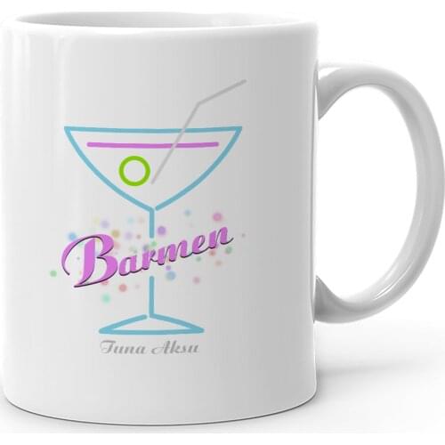 Personalized Professional Bartender White Mug Cup-2