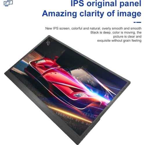 JOHNWILL New Upgrade 15.6 Inch Portable HD Display HDR 1080P FHD Gaming Monitor PC IPS HDMI Type C PS4 Monitor for Xbox Switch