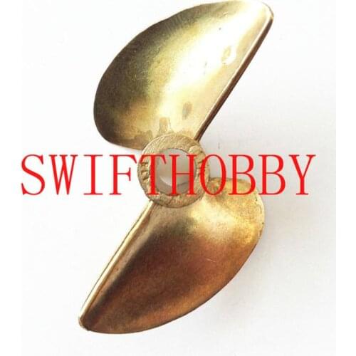 PROPELLER 438 Bronze prop 3/16"（4.76mm） shaft 2 blade 38mm Diameter RC boat