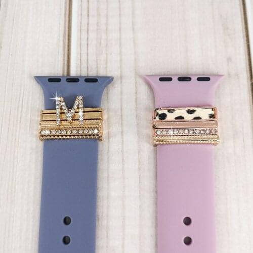 Luxury diamonds strap for Apple Watch Band 42mm 44mm Series 6 se 5 4 3 2 1 Accessories Decorative For iwatch 6 38mm 40mm loop