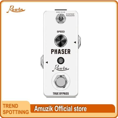 Rowin LEF-313 Phaser Guitar Effect Full Analog Circuit,Warm,Deep,Rich Phasing Tone