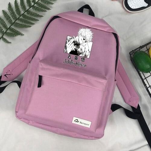Jujutsu Kaisen Satoru Gojo Itadori bolsas backpack mochila kawaii fashion plecaki sac a dos mochilas da moda infantil backpack