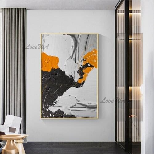Modern Strong Contrast Abstract New Arrival Oil Painting 100% Handpainted Picture Canvas Hand-painted Wall Art No Framed