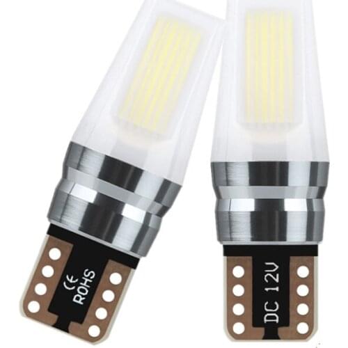 2Pcs T10-COB High Bright LED Car Clearance Bulbs No Error Automobile Led Reading Light Generation Door Lamps DC 12V Bulbs white