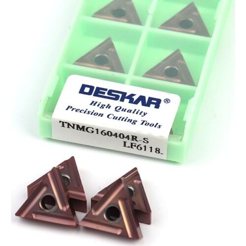 TNMG160404 TNMG160408 R-S L-S LF6118 Original DESKAR carbide blade tool CNC lathe stainless steel turning tool