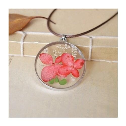 Vintage Necklace Natural Flower Pendant New Fashion Handmade Jewelry Wholesale Accessories For Women Girls