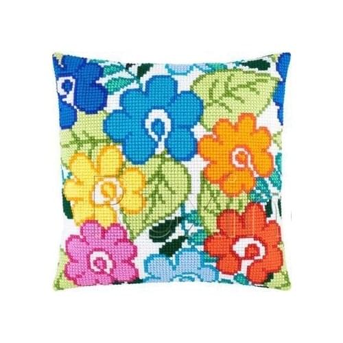 Latch Hook kits Pillow leaf Diy Handmade Printed Canvas Cushion Flower Kits DIY Unfinished accessories