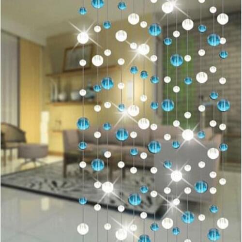 1m/Indoor Decorative Crystal Glass Bead Curtain,Wedding Supplies Festive Stage Background Decoration