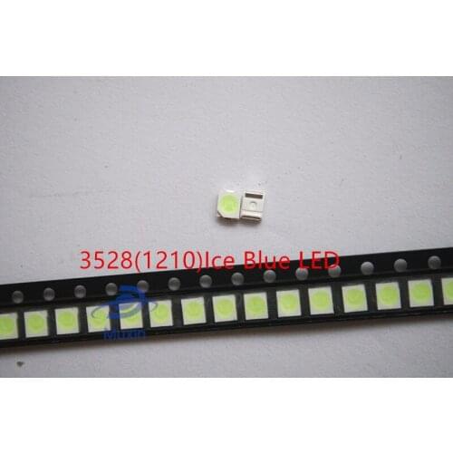 3528 ice blue smd led 200pcs Plcc-2 smd 3528 led 1210 ice blue water clear blue led 3.5*2.8*1.9mm