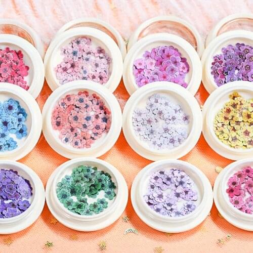 3D Tiny Cute Nails Decorations Art Nail Art Sticker Accessories Simulation Plum Flower DIY Manicure Slices Decor Nail Art