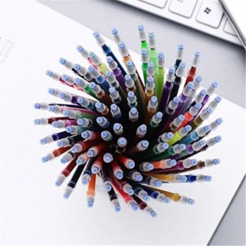 48 PCS/set Flash Gel Pen Refill Color Full Shinning Refill For The ChildS Drawing Office Stationery 48 Colors