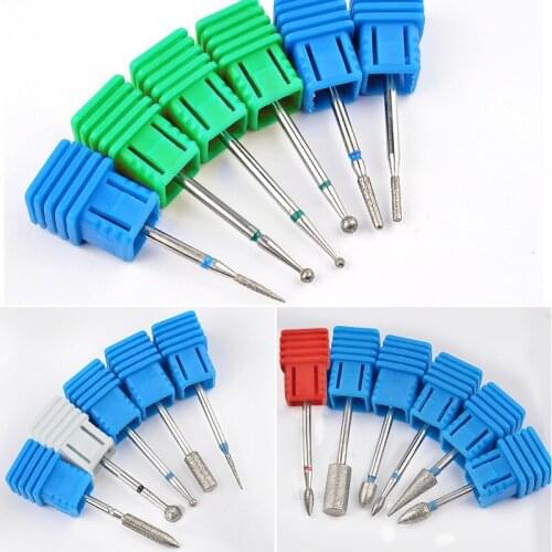 5/6pcs Carbide Tungsten Cuticle Clean Nail Drill Bit for Nail Art Electric Nail Manicure Machine Milling Cutter for Pedicure Bit