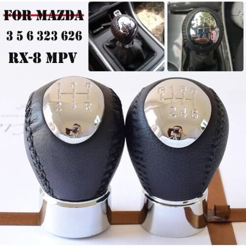5 6 Speed MT Gear Shift Knob For MAZDA 6 GG/GY 2002-2007 Gear Shifter Stick Pen HandBall