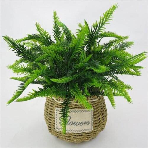 7 Branches Grass Artificial Plants Eucalyptus Plastic Flowers Fake Plants Wedding Flower Arrangement Christmas Table Home Decors