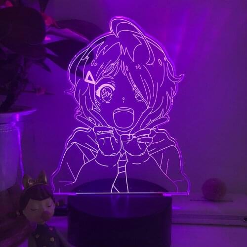 Acrylic 3D LED Night Light Anime Wonder Egg Priority Ai Ohto For Home Decor Child Birthday Gift Cartoon Table 16Color Lamp