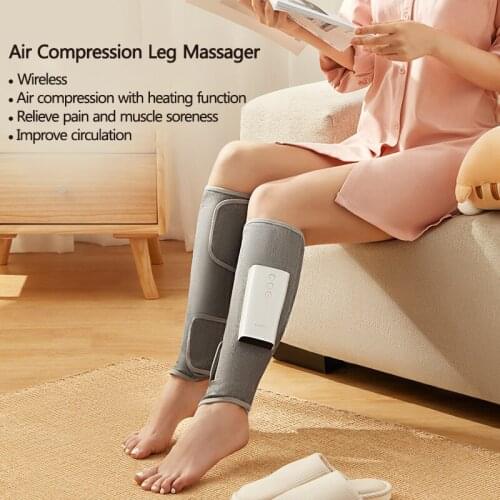 Wireless Air Compression Leg Massager Rechargeable Completely Wrapped Relieve Calf Muscle Fatigue Massage Relaxation