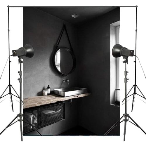 Retro Photography Background Backdrop Black White Studio Props Wall 150x220cm