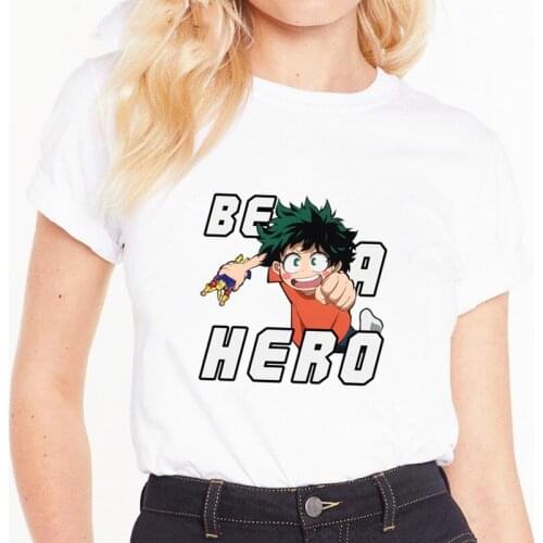 My Hero Academia Graphic Tshirt 90s Tops Tees Female T Shirt Female Cartoon Harajuku Boku No Hero Academia Kpop Women T-shirt