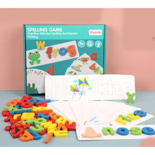 Treehole spelling game 0.38 childrens 26 English letters early education cognitive spelling practice toys