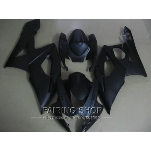 Injection motorbike fairing kit for Suzuki GSXR1000 K5 K6 2005 2006 matte black fairings set GSXR 1000 05 06 IK01