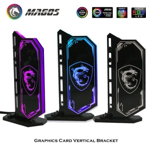 GPU Bracket Support Graphics Card Support Vertical Holder Stand 12V RGB 5V ARGB Lighting Multiple graphics customization