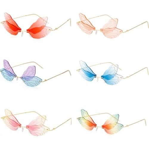 Fashionable Dragonfly Style Sunglasses for Car Driving Trending Vintage Auto UV Protection Sunglasses Eyewear Decoration