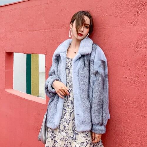 N home imported mink coat female young fashion brief paragraph the sable velvet coat color mink mink fur