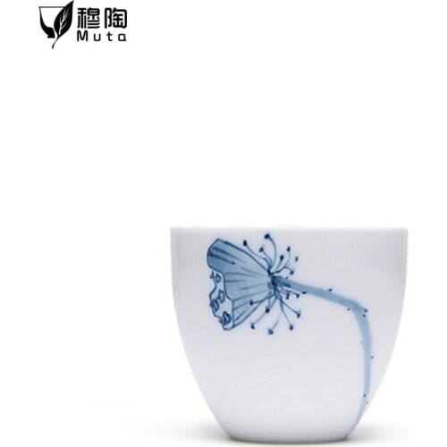 Hand Painted Ceramic cup set,China tea set Cup Set,Travel Tea Bowl Chinese Porcelain Teacup Set,Creative Gifts