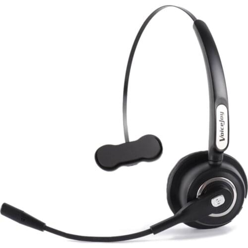Over-the-Head Driver Rechargeable Wireless Bluetooth Headset Mic Microphone Noise Cancelling Headphones for calling and music