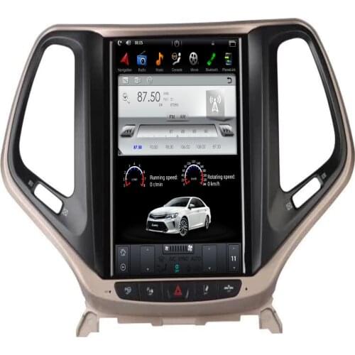 Tesla Style 10.4 Inch Android 9.0 7.1 Car GPS Navigation NO DVD Player fit for JEEP Cherokee 2014-2019 Seat Heating WiFi Unit