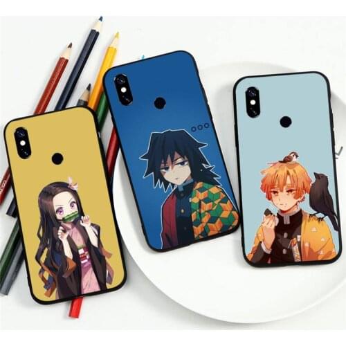 Kimetsu no Yaiba Japan Anime Phone Case For Xiaomi Redmi note 7 8 9 t k30 max3 9 s 10 pro lite