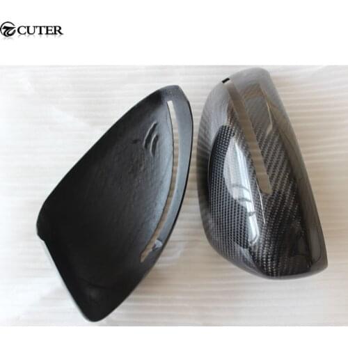 TT carbon fiber replacement rearview mirror cover for Audi TT 8J Real carbon fiber mirror cover 2007-2014 Free shipping