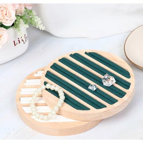1PCS Round Storage Jewelry Ring Display Tray Holder For Shop Retail Commercial Use