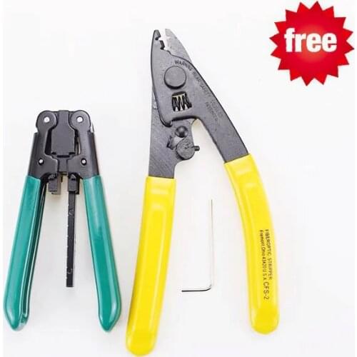 2 in 1 FTTH Splice fiber optic tool kits CFS-2/CFS-3 Fiber Optic Stripper+CP-FB01 cable sheath stripper