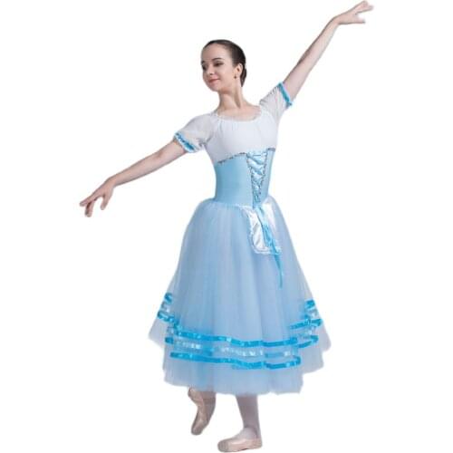 Giselle Ballet Tutu Girl & Women Stage Performance Ballet Costumes Romantic Long Ballet Tutu, Dance Cosutme ballet wear