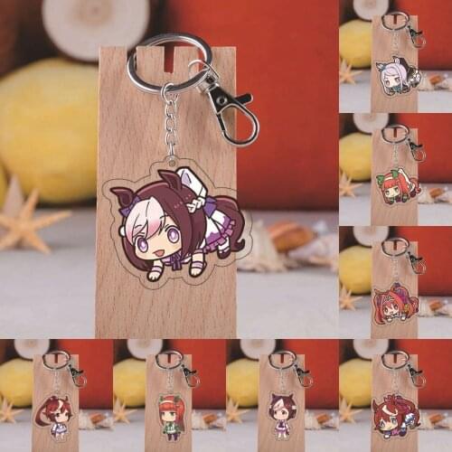 Game Umamusume: Pretty Derby Cosplay Keychain Cartoon Costume Props Accessories Badge