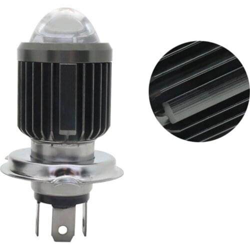 Scooter Bicolor LED Fisheye Headlight Conversion Bulb H4 to High Low Beam Light Wholesale