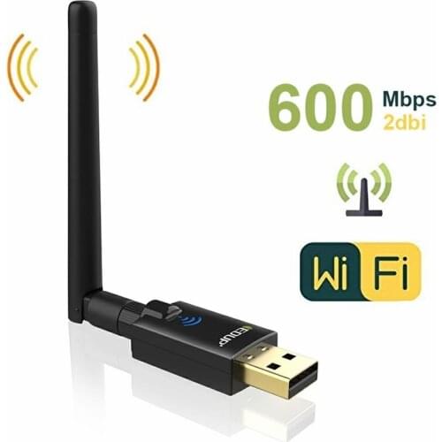 EDUP DB1607 600Mbps USB WiFi Adapter 2.4G/5Ghz AC Dual band With 2dbi Antenna USB Ethernet Adapter Wi-Fi Receiver 50pcs/lots