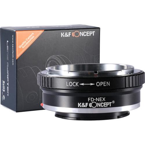 K&F Concept Adapter for Canon FD Lens to Sony NEX-7 6 5R 5T A5000 A5100 A6000 A6300 A6400 A6500 A7 A7II A7R A73 A9