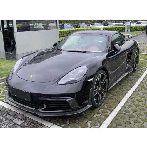 Suit For Modified 718boxster Cayman Surround the Front Side Skirt and Rear Lip Tail of Carbon Fiber