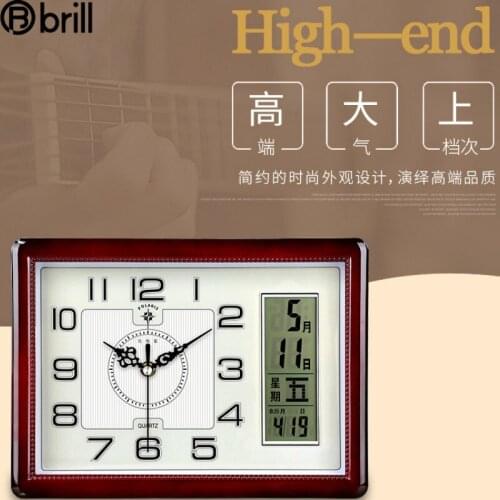 Creative Wall Clock Led Calendar Modern Silent Clock Mechanism Temperature Wall Watches Home Decor Digital Reloj Mural Vintage