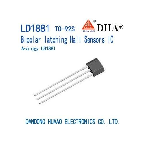 LD1881 US1881 Bipolar latching Hall position sensor ASIC TO-92S