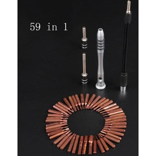 Mechanic 59 in 1 Screw combination Phillips screwdriver triangular screwdriver open mobile phone laptop home manual service tool
