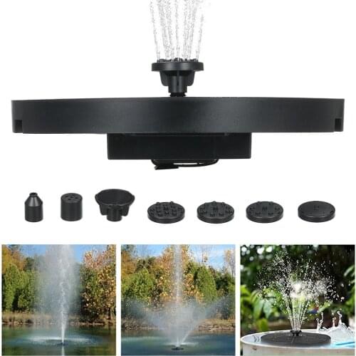 Mini Solar Water Fountain Pool Pond Waterfall Fountain Garden Decoration Outdoor Bird Bath Solar Powered Fountain Floating Water