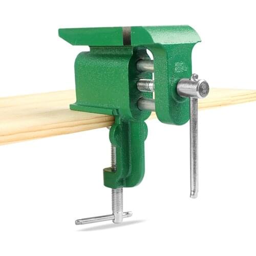 Multifunctional Jewelers Hobby Clamp On Table Bench Vise Mini Hand Tool Vice Clamp-On Bench Vise with Large Anvil