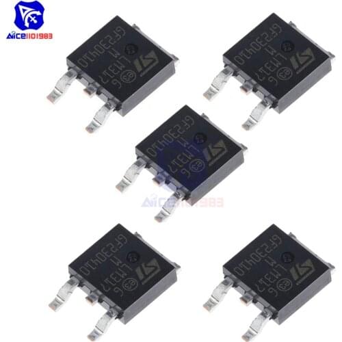 Diymore 5PCS/Lot IC Chips LM317MDT-TR LM317M TO-252 Regulator Adjustable 1.2V-37V Original Integrated Circuits